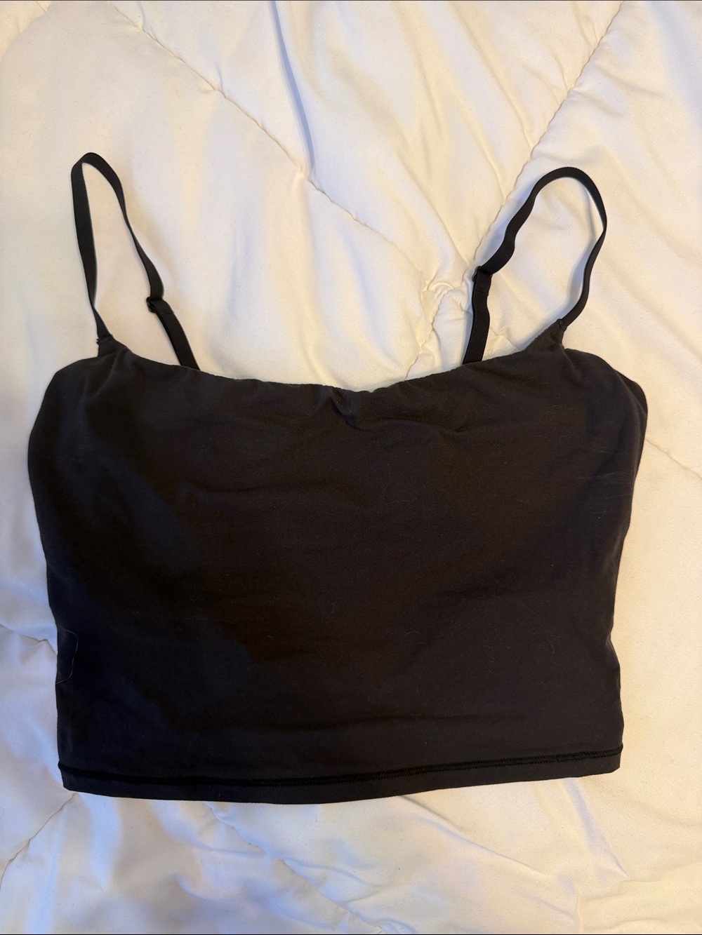 SKIMS Black Women's Cropped Camisole Tank Top - Brand: